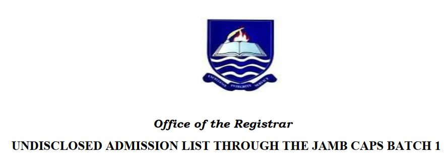 Featured Image - IAUE UNDISCLOSED ADMISSION LIST THROGH JAMB CAPS (FIRST BATCH).pdf