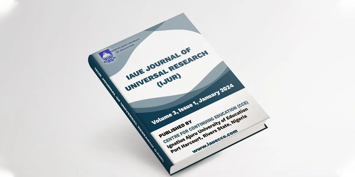 Journal of Universal Research in Education Volume 3